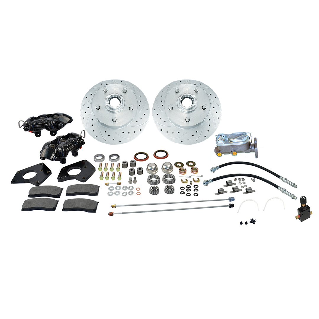 Kelsey Hayes Front Disc Conversion Kit with DS Rotors for 1957