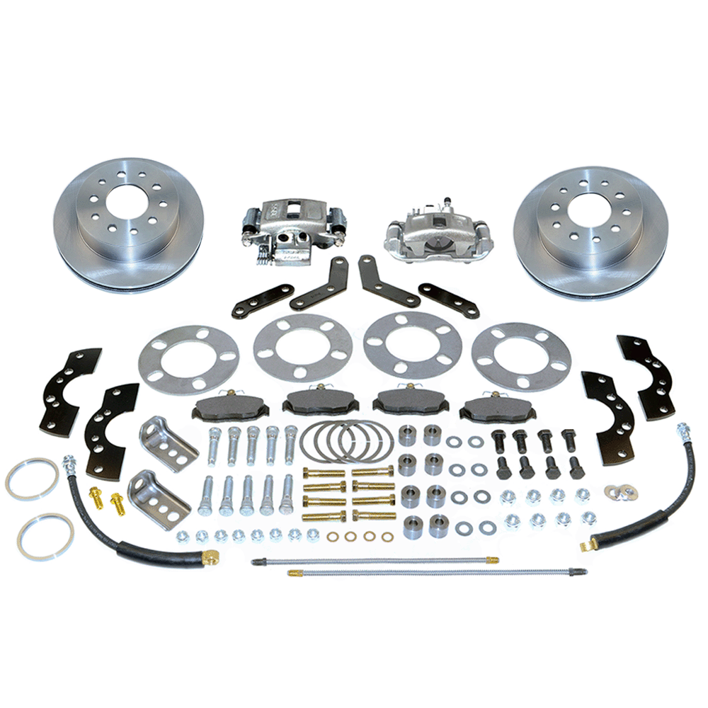 New Direct Fit Rear Drum to Disc Brake Conversion Kit W/Rotors. A110-2 ...