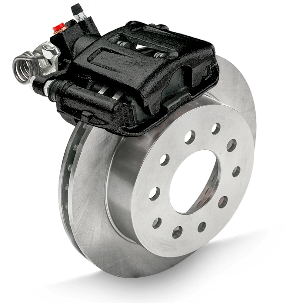 New Rear Drum to Disc Brake Conversion Kit W/Rotors. Black A157BK ...