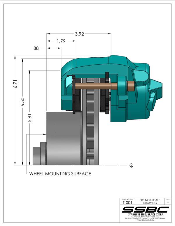 Car Disc Brake Dimensions