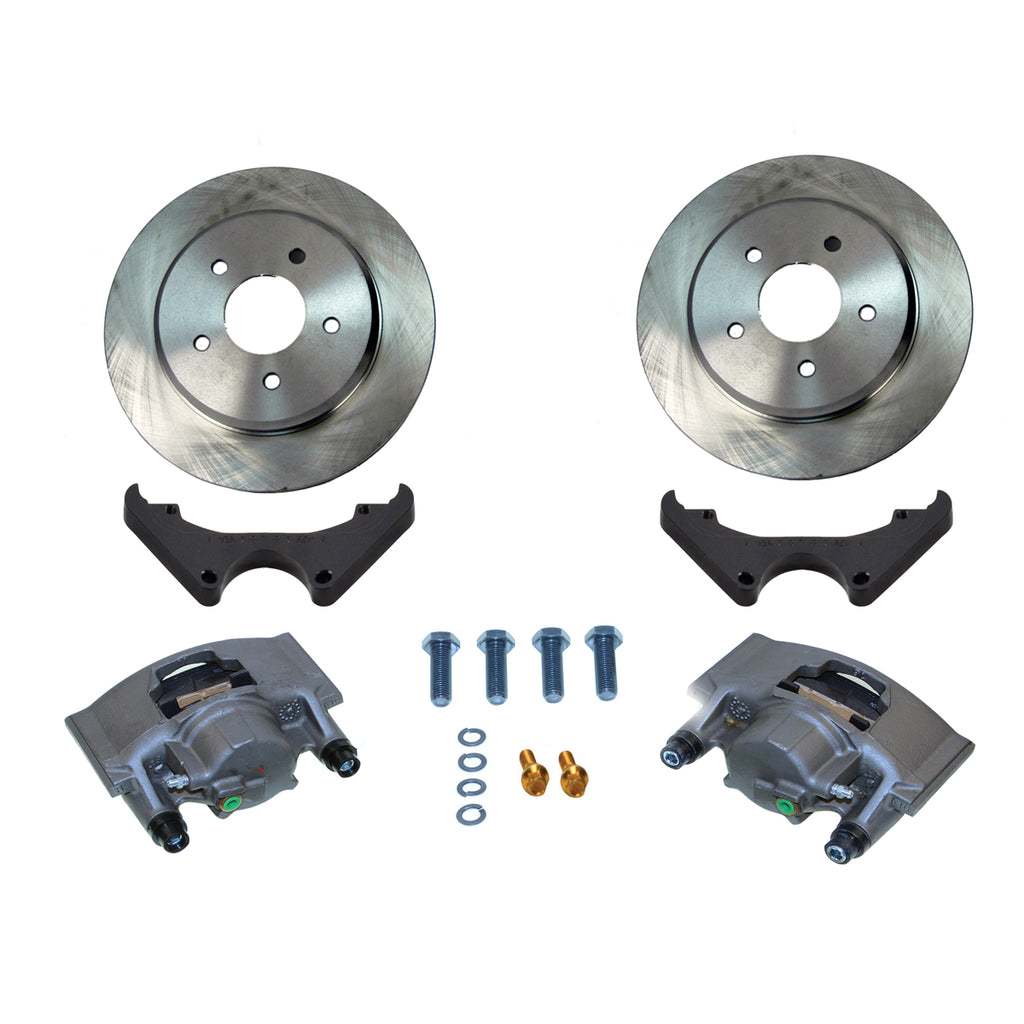 New Direct Fit Front Disc Brake Kit W/Rotors. Red A189-7R New Direct Fit Front Disc Brake Kit W/Rotors. Red A189-7R